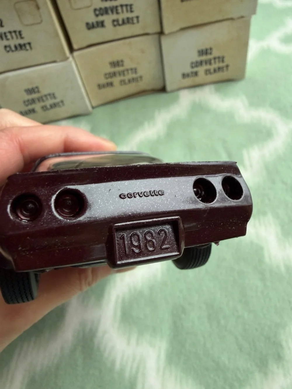 Vintage 1982 Corvette Original GM Promotional Model - Dark Claret NEW in box